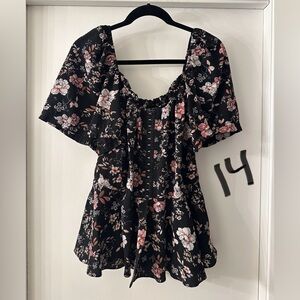 Floral Corset Blouse